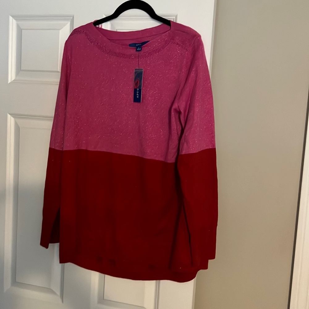 Womens colorblock sweater